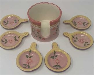 Lot 245 | PARTY LITE CERAMIC FLORAL HOLDERS
