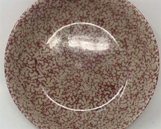 Lot 247 | RED ROSEVILLE SPONGEWARE CERAMIC BOWL
