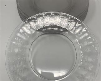 Lot 258 | DEPRESSION ETCHED ROUND PLATES (8)
