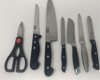Lot 266 | KITCHEN KNIVES SANTOKU PARING KNIFE CHOP SCISSORS
