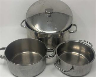 Lot 273 | FARBERWARE REVERE STAINLESS STEEL POTS STOCK POT
