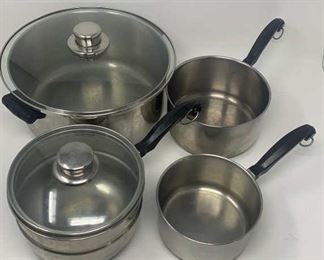 Lot 275 | FARBERWARE ALUMINUM POT LOT POTS PANS
