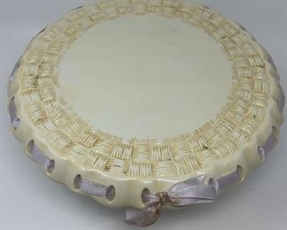 Lot 327 | SPRINGTIME EASTER CERAMIC PEDESTAL CAKE PLATTER

