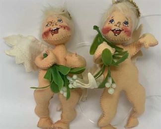 Lot 343 | ANNALEE MISTLETOE CHERUB CHRISTMAS ANGEL BABY DOLL
