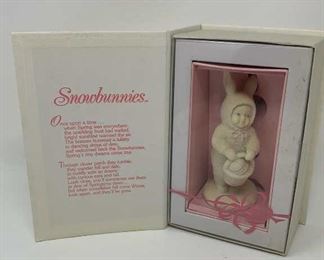 Lot 350 | DEPT 56 SPRINGTIME STORIES SNOWBUNNIES FIGURE
