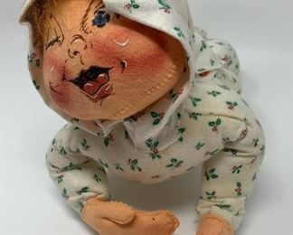 Lot 364 | ANNALEE DOLL CHRISTMAS WINKING BABY 16”
