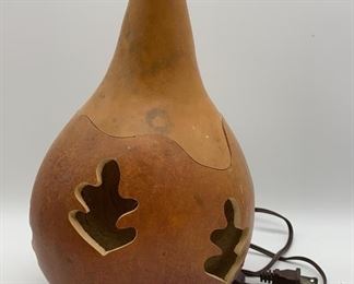 Lot 405 | MEADOWBROOKE GOURDS CARVED GOURD LAMP WORKS

