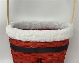 Lot 440 | SANTA PANTS WICKER HOLDER BASKET
