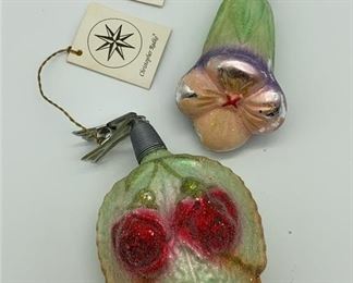 Lot 444 | NEW CHRISTOPHER RADKO BLOWN GLASS ORNAMENTS
