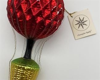 Lot 445 | NWT CHRISTOPHER RADKO BLOWN GLASS ORNAMENT BALLOON
