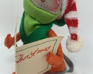 Lot 470 | ANNALEE MOBILITEE CHRISTMAS CAROLING MOUSE DOLL
