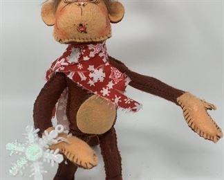 Lot 473 | ANNALEE MOBILITEE CHRISTMAS MONKEY DOLL FIGURE
