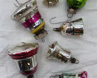 Lot 502 | ANTIQUE GLASS ORNAMENT SET OF BELLS
