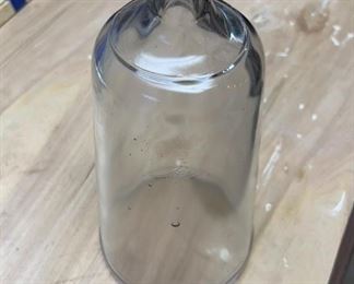 Lot 529 | 12" TALL GLASS CLOCHE OPEN CLOCHE AS FOUND
