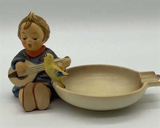 Lot 554 | HUMMEL BOY W BIRD MANDOLIN ASHTRAY GERMANY
