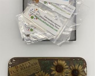 Lot 576 | GOTH GARDEN KIT SEEDS & VINTAGE FLY KILLER
