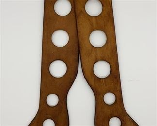 Lot 577 | ANTIQUE WOODEN SOCK STRETCHERS STOCKING
