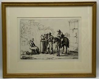 Lot 588 | THE GYPSY THAT GUESS B. PINELLI ETCHING 1809
