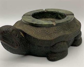 Lot 598 | ANTIQUE CHINESE GOOD LUCK TORTOISE ASHTRAY
