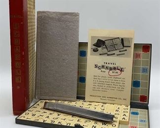 Lot 652 | VINTAGE 1953 TRAVEL EDITION SCRABBLE MAGNETIC
