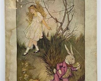 Lot 653 | ANTIQUE 1916 ALICE IN WONDERLAND PB BOOK
