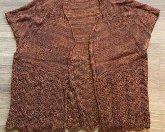 Lot 657 | CROCHET TOP CARDIGAN HANDMADE ~SZ S/M
