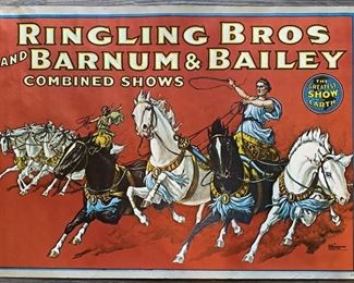 Lot 659 | RINGLING BROS, BARNUM BAILEY CIRCUS POSTER 17X24

