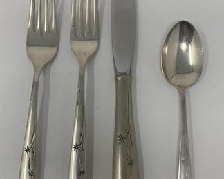 GORHAM STERLING CELESTE 4 PIECE PLACE SETTING FLATWARE SILVERWARE