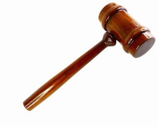 Vintage Hardwood Gavel Hammer Auctioneer Judge