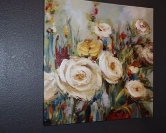 Fun, colorful floral painting