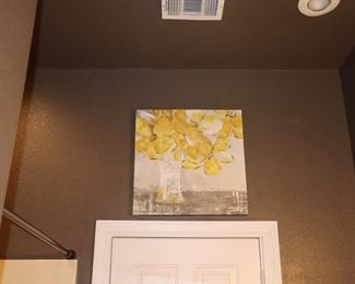 Floral yellow painting