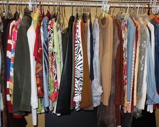 2 large closets full of nice ladies wear, approx.. size 10 - 12