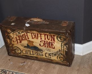 Vintage advertising suitcase