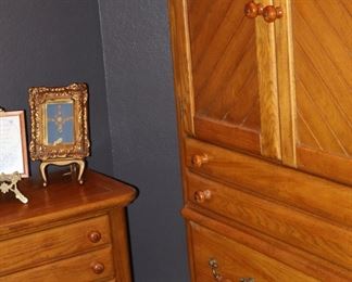 4 piece new oak bedroom, king suite