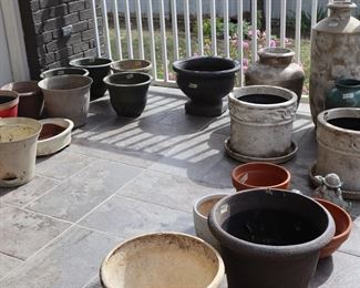 Misc. planters and other gardening pieces