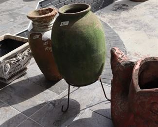 Misc. planters and other gardening pieces