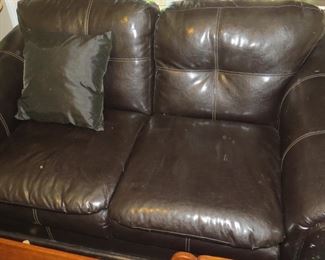 Leather Love Seat