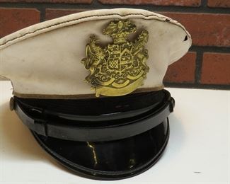 Naval Military Hat w/ S.C. Buttons & Brass Insignia