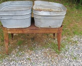 Nice Old Wash Stand - Great Planter