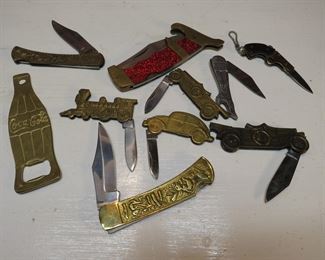 Vintage Brass FUN Knives and other items