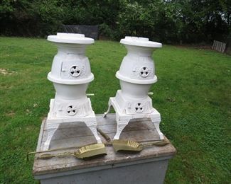 Original Cannon Pot Belly Stoves with Tools