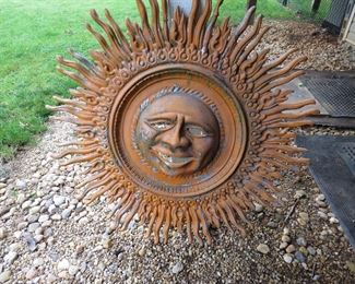Vintage Cast Aluminum Sun