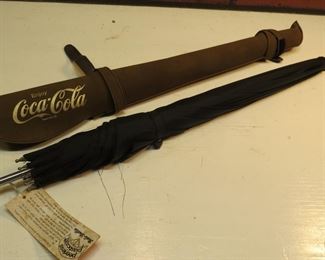 Coke Leather Scabbard w/ Umbrella 