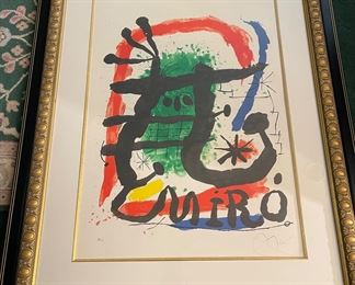 Untitled Circa 1970’s Kuwait Art by Joan Miro. - signed.