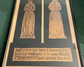 Brass Rubbing 1518 Tomb in Armor Laid to Rait 500 years Dead by RT Lovells