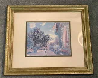 Claude Monet Print with Gold Frame