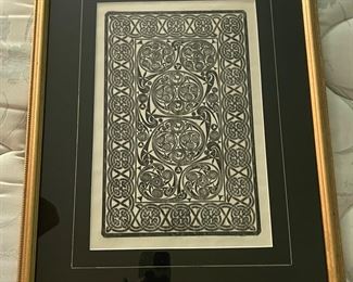 Celtic Scroll Brass Rubbing