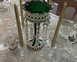 Beautiful Boho mantle luster 