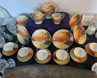 one of two small sets of china 