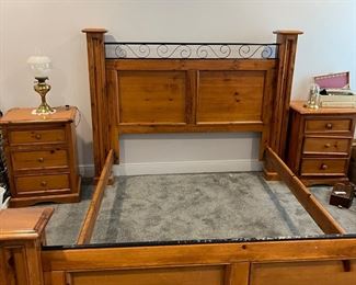 Pine bedroom furniture set. 